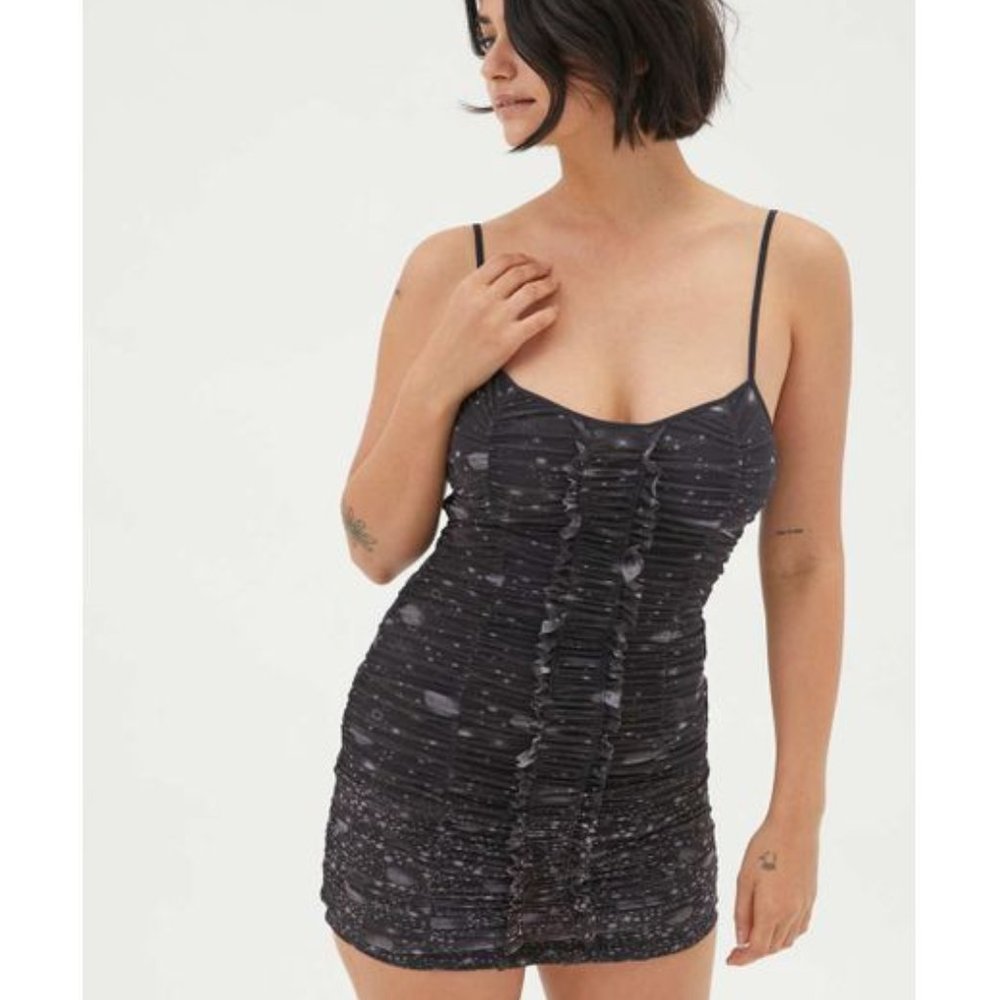 NWT UO Tegan Mesh Bodycon Mini Dress Size S